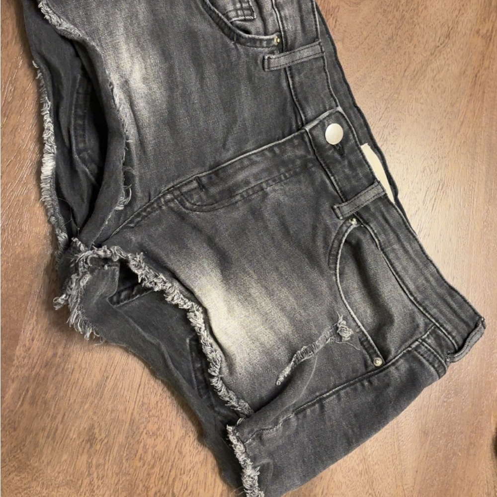 New York Laundry Black Jean Shorts